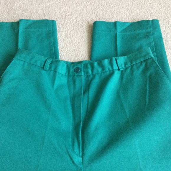 Vintage Southern Lady Teal/Turquoise/Green High Rise Pants - Sz 11/12 - Picture 4 of 12